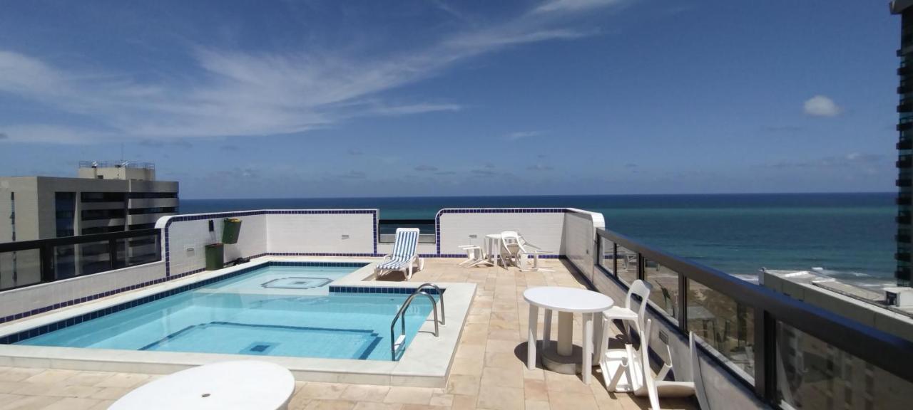 Apartamento 150M Praia, Vista P Mar, E Piscina Na Cobertura เฮซิเฟ ภายนอก รูปภาพ